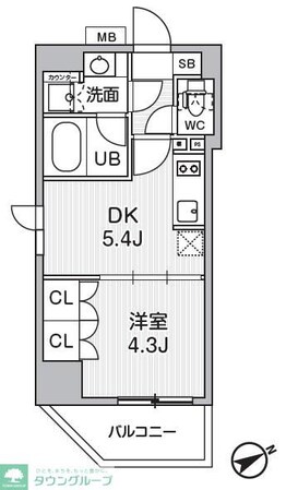 CAVANA浅草橋の物件間取画像